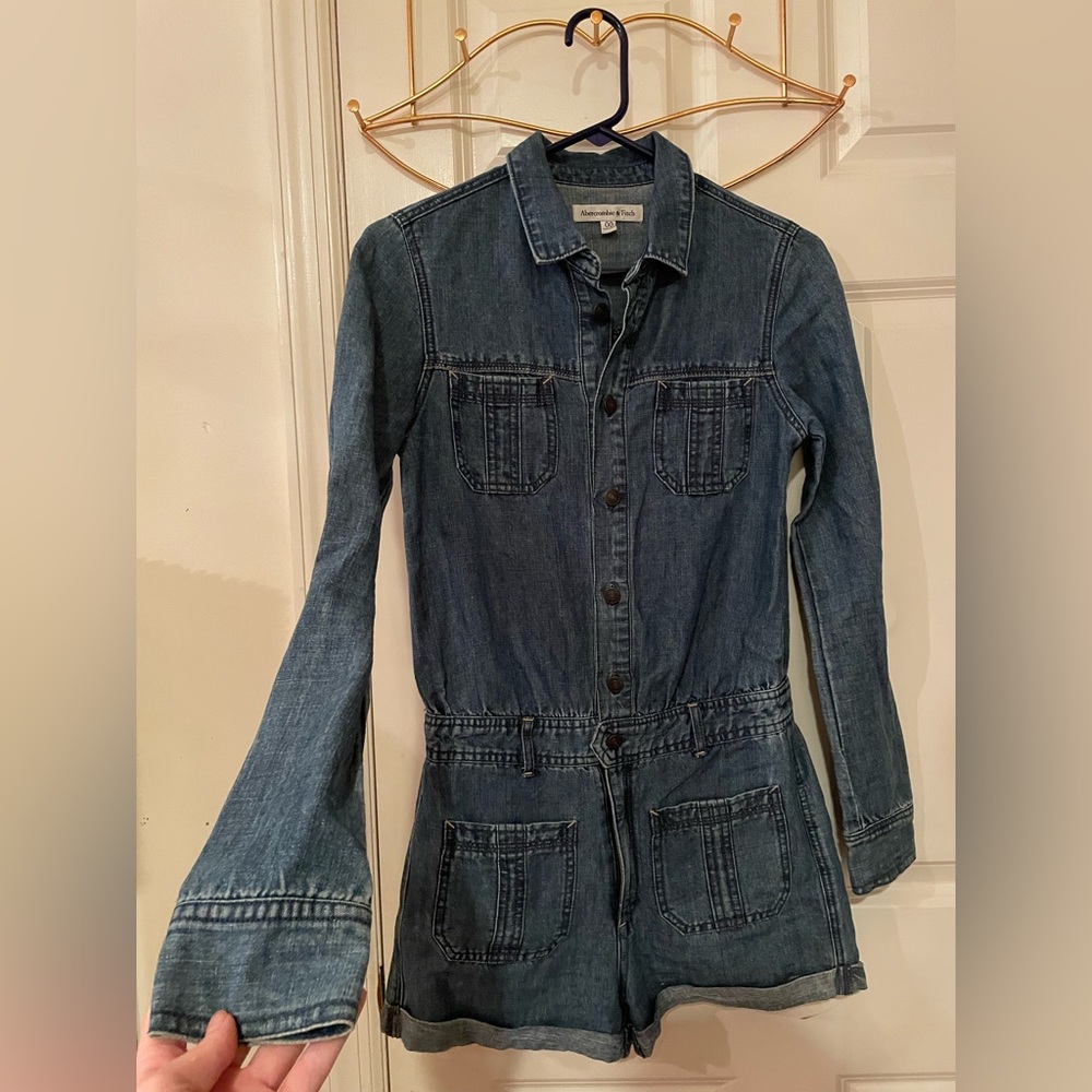 Abercrombie & Fitch Denim Romper